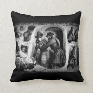 Coussin Carreau de nouvelles de police de Jack the Ripper
