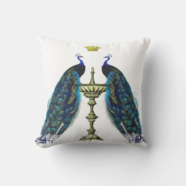 Coussin Carreau de paons (Recto)