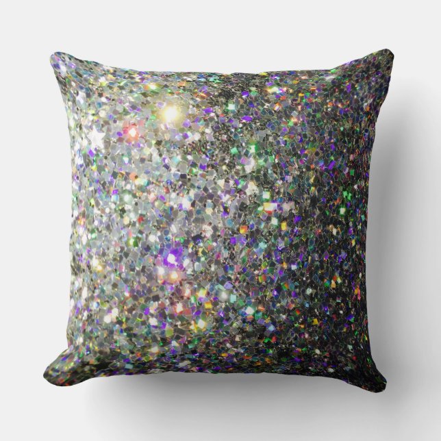 Coussin Carreau de parties scintillantes de tape-à-l'oeil (Recto)