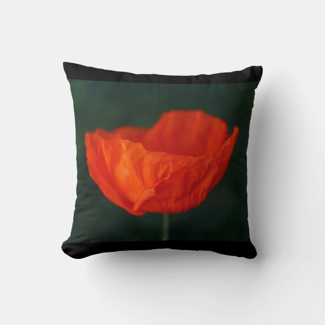 Coussin Carreau de pavot d'Islande (Recto)