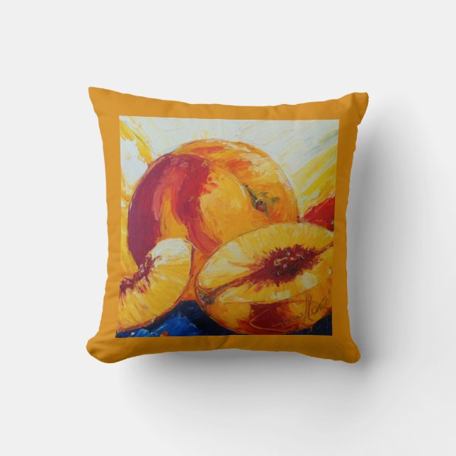 Coussin Carreau de pêches (Recto)
