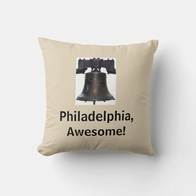 Coussin Carreau de Philadelphie Liberty Bell (Recto)