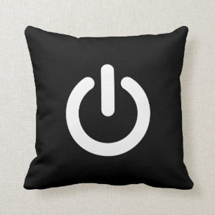 Coussin Carreau de pictogramme de puissance