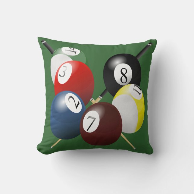 Coussin Carreau de piscine/billards (Recto)