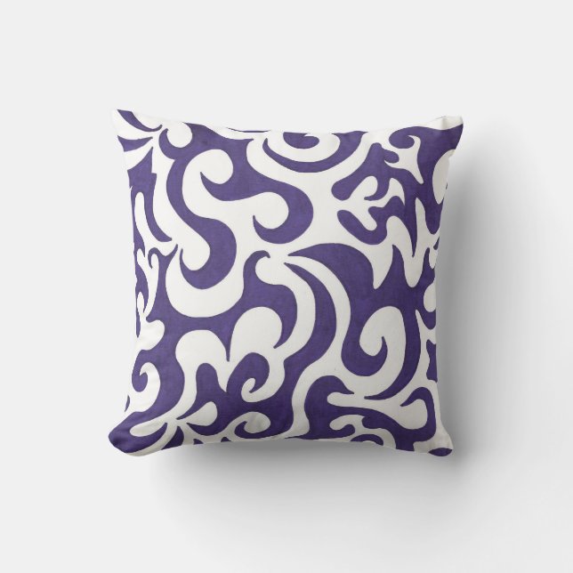 Coussin Carreau de remous de pourpre (Recto)
