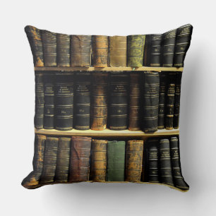 Coussin Carreau de réversible de bibliothèque