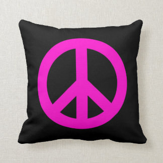 Coussin Carreau de signe de paix de roses indien
