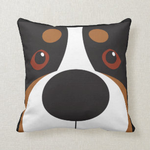 Coussin Carreau de Swissy-Visage