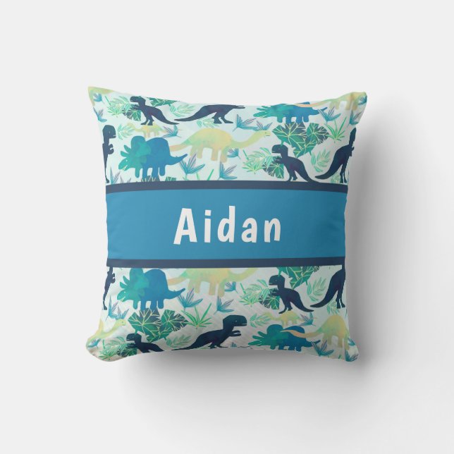 Coussin Carreau de Teal de vert de bleu marine de (Recto)