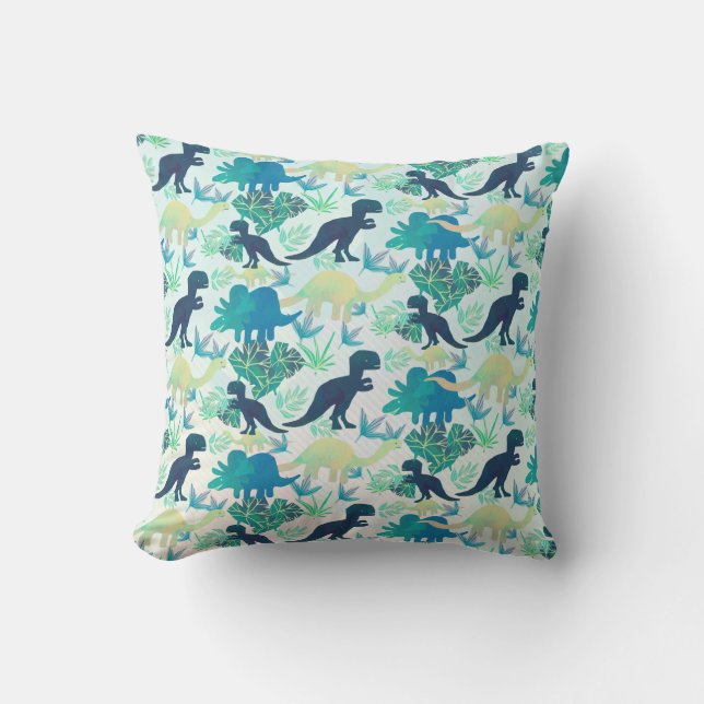 Coussin Carreau de Teal de vert de bleu marine de (Recto)