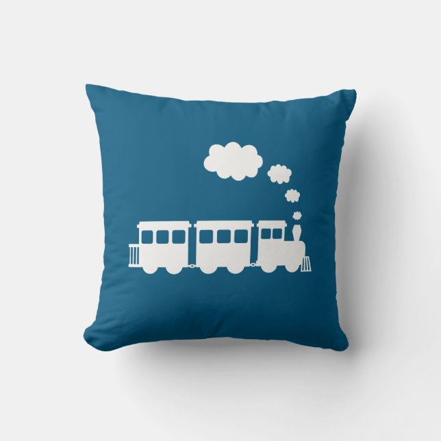 Coussin Carreau de train - sélectionnez votre couleur ! (Recto)