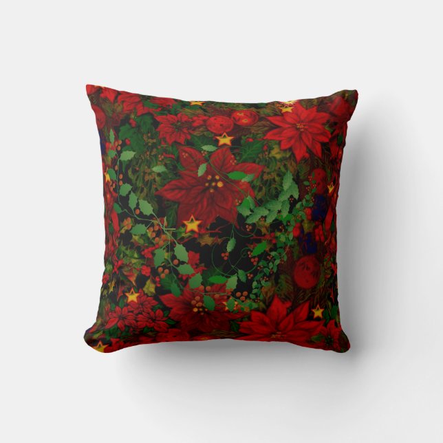 Coussin Carreau de vacances de Noël (Recto)