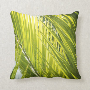 Coussin Carreau de vert de feuille de palmier