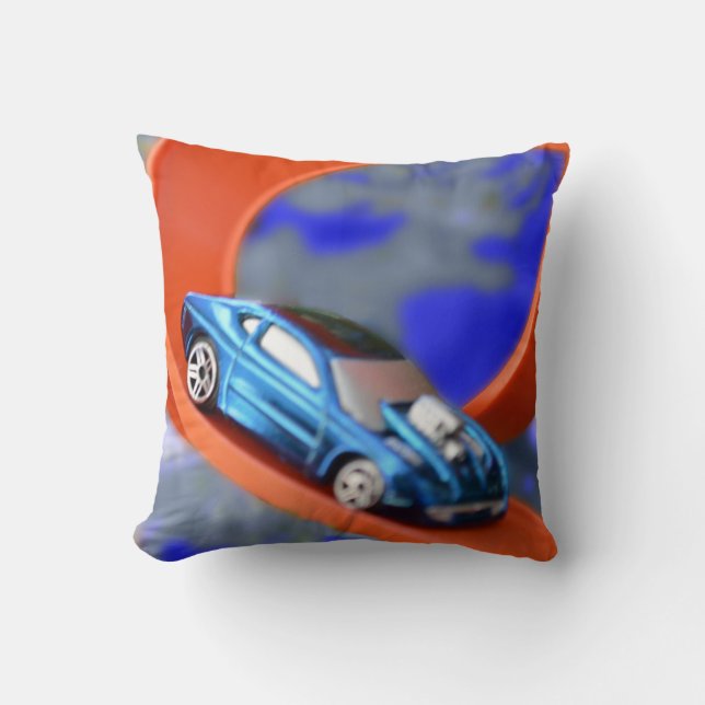 Coussin Carreau de voiture de course (Recto)