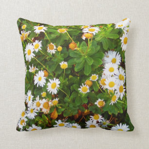Coussin Carreau décoratif de marguerites de Montauk