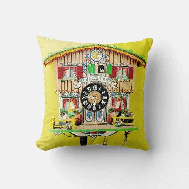 Coussin Carreau d'horloge de coucou (Recto)
