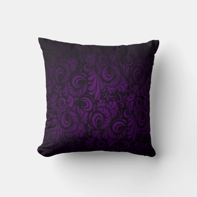 Coussin Carreau d'impression florale de démarche assurée (Recto)