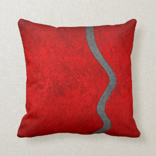Coussin Carreau - écart Rouge-Rouge
