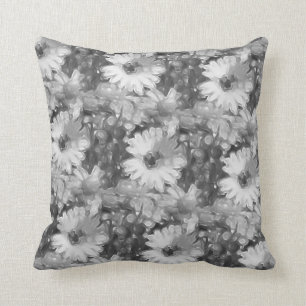 Coussin Carreau gris de marguerite