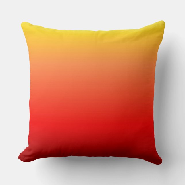 Coussin Carreau jaune rouge d'Ombre (Recto)