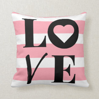 Coussin Carreau - lettres d'amour - décor à la maison