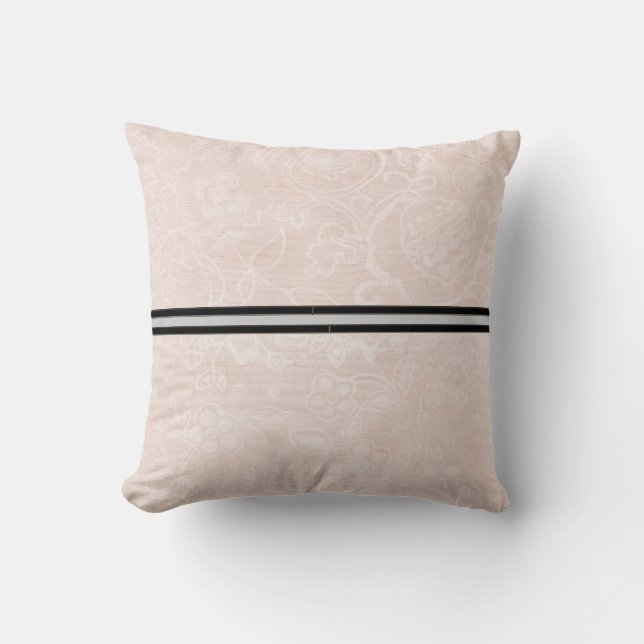Coussin Carreau moderne de conception florale (Recto)