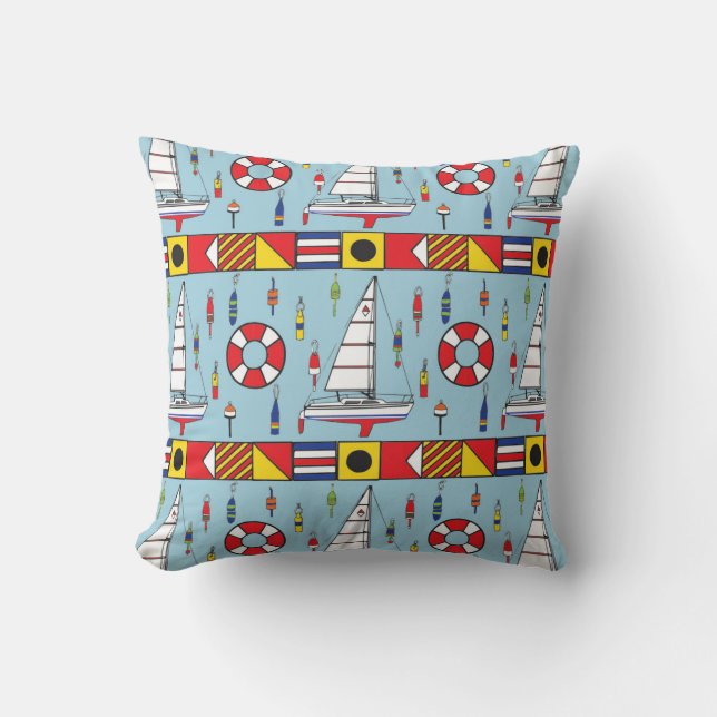 Coussin Carreau nautique (Recto)
