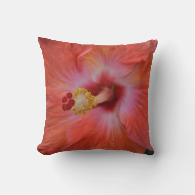 Coussin Carreau orange de ketmie (Recto)