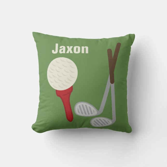 Coussin Carreau personnalisé de golf de crèche de pièce de (Recto)