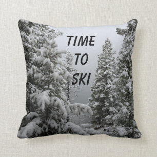 Coussin Carreau pour des skieurs