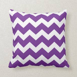 Coussin Carreau pourpre de Chevron