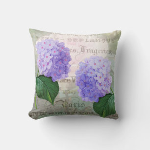 Coussin Carreau pourpre de Lumbar d'hortensia de Redoute