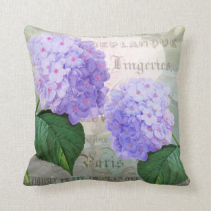 Coussin Carreau pourpre d'hortensia de Redoute