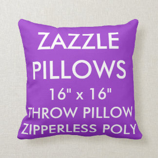 Coussin Carreau POURPRE fait sur commande de Zazzle