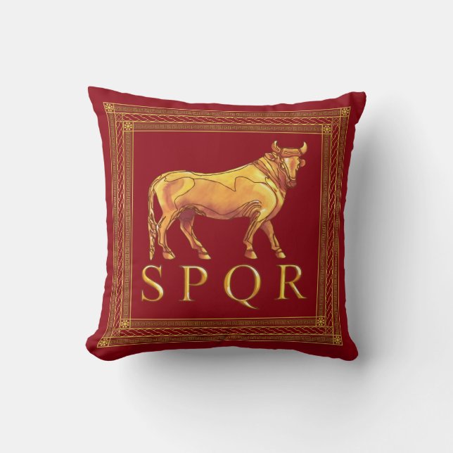 Coussin Carreau romain de Taureau (Recto)