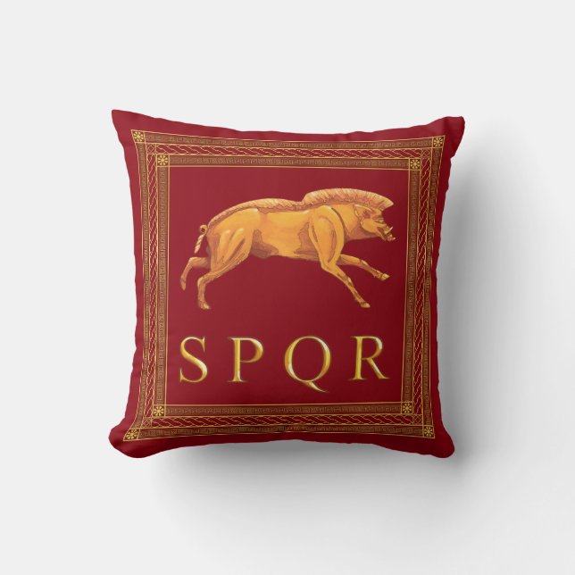 Coussin Carreau romain de verrat (Recto)