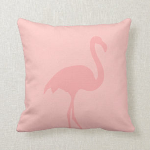 Coussin Carreau rose de corail de flamant