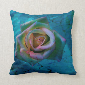Coussin Carreau rose d'océan