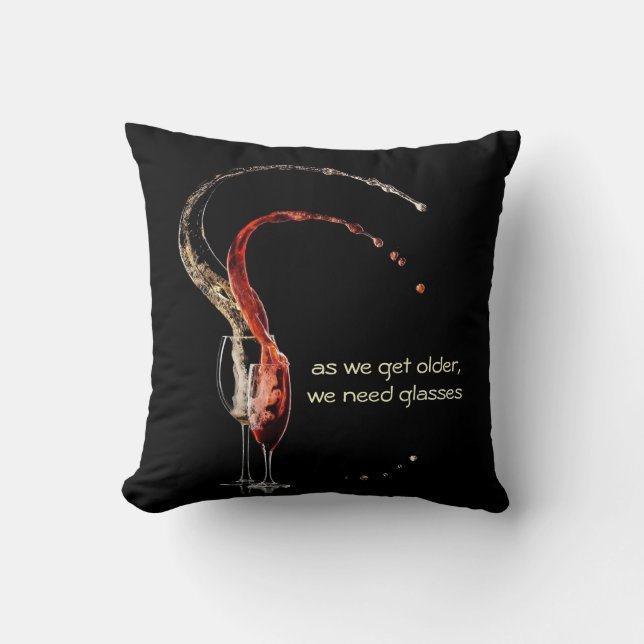 Coussin Carreau sensationnel de vin (Recto)