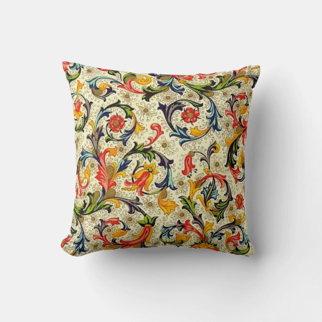Coussin Carreau toscan de vignes (Recto)