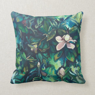 Coussin Carreau tropical de carré de magnolia