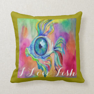 Coussin Carreau tropical de poissons