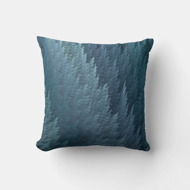 Coussin Carreau turquoise de conception de motif de plume (Recto)