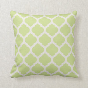 Coussin Carreau vert crème marocain