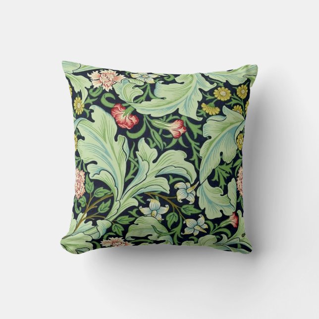 Coussin Carreau vert d'acanthe (Recto)