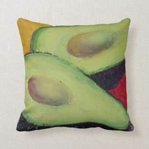 Coussin Carreau vert d'avocat