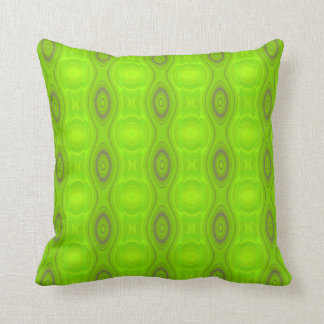 Coussin Carreau vert de motif de mod