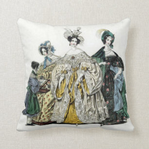 Coussin Carreau victorien de mode de dames