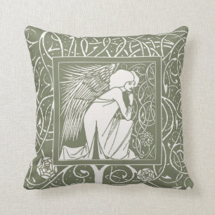 Coussin Carreau vintage d'ange de Beardsley