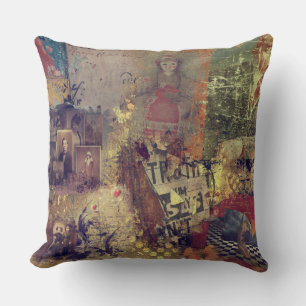 Coussin Carreau vintage de souvenirs